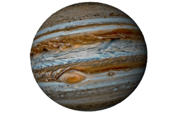 A picture of the planet Jupiter